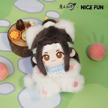 魔道祖師（NICE FUN） ★ ぬいぐるみ ストラップ（喵呜）《喵呜系列・毛绒挂件》