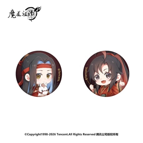 【 ☆ 】魔道祖師（南漫社）★ 马踏飞燕 【 01 】 缶バッジ（ミニ）《马踏飞燕系列・组合迷你吧唧（一对）》