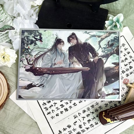 二哈和他的白猫师尊（千禾星摇文创）★ 琴意弦音 【 02 】 色紙　※アクリル＋紙《琴意弦音・色纸》