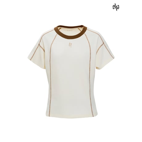 EHz・Z ★ 山语牧童 【 08 】 半袖・Tシャツ（撞色领后背印花）《山语牧童・撞色领后背印花T恤》【予約商品・ 発送日未定】