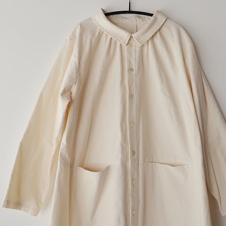 gasa*grue /Night sleeper　カラーワンピース　off white