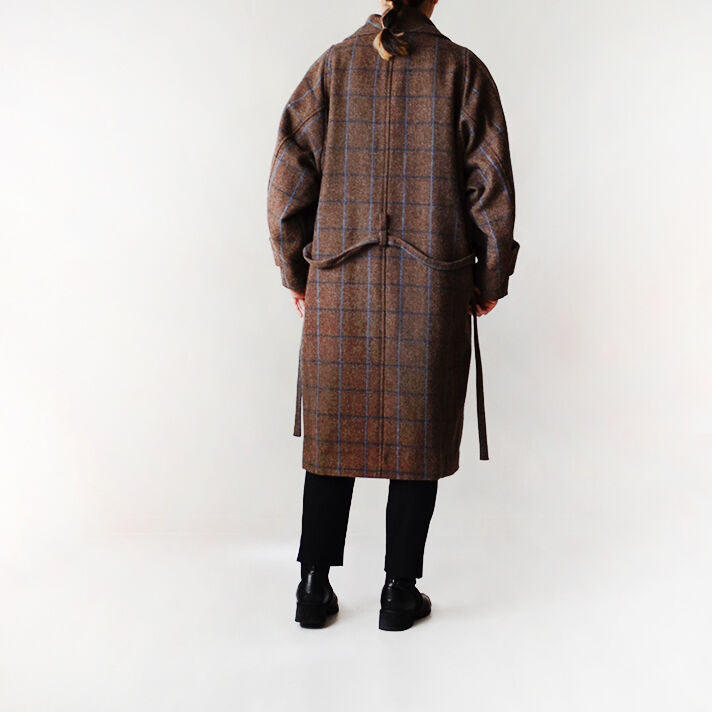 NATIVE VILLAGEコート NATIVE VILLAGE Blue line コート/ brown+blue | ich