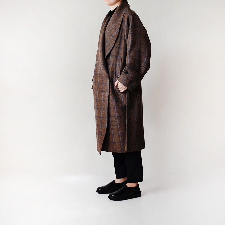 NATIVE VILLAGEコート NATIVE VILLAGE Blue line コート/ brown+blue | ich