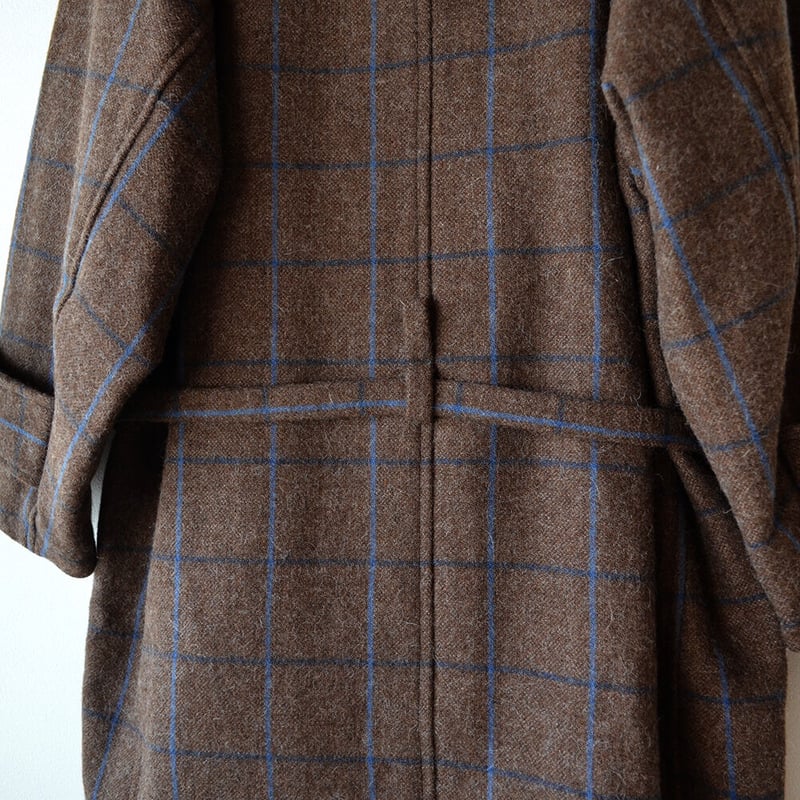 NATIVE VILLAGE Blue line コート/ brown+blue | ich NATIVE VILLAGE Blue line コート/ brown+blue | ich