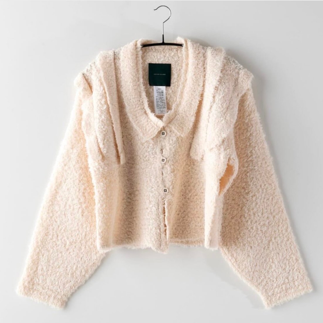 NATIVE VILLAGE Frill knit フリルカーディガン | ichishina