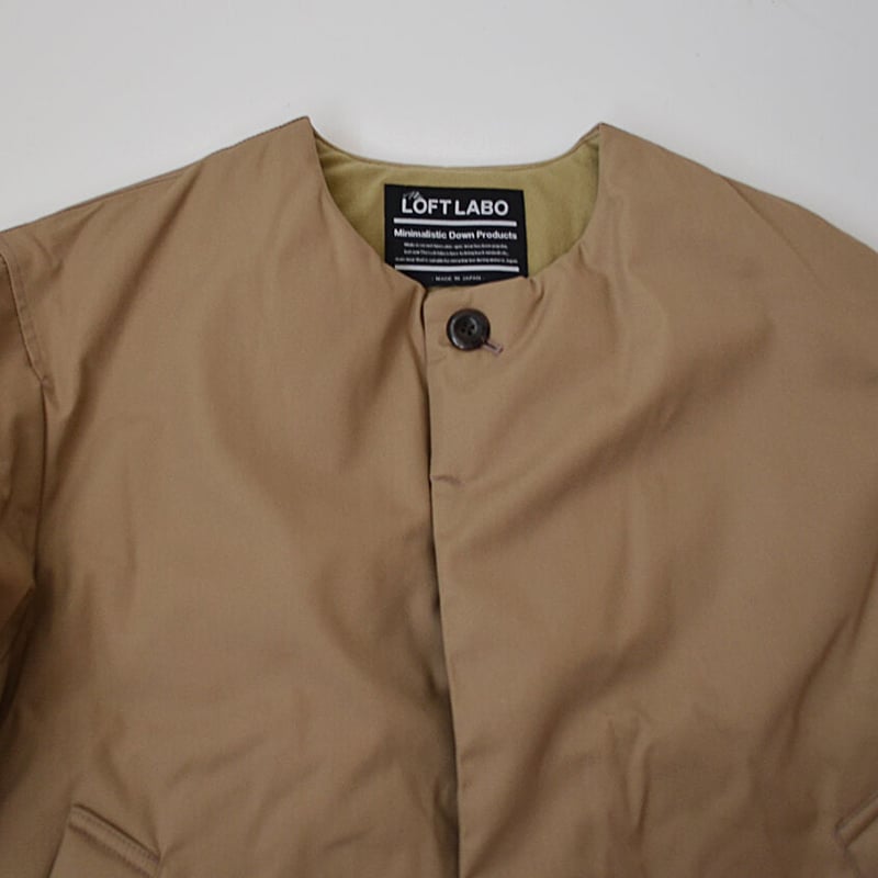 THE LOFT LABO/GRAB-2 NO COLLAR DOWN COAT ノーカラーダ THE LOFT LABO/GRAB-2 NO COLLAR DOWN COAT ノーカラーダ