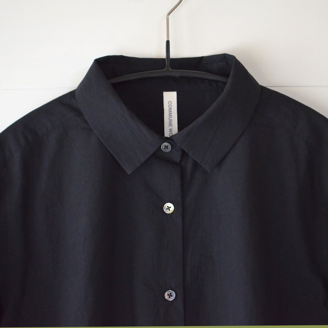 COMMUNE WORKS 綿 シャツワンピース COMMUNE WORKS 綿 シャツワンピース