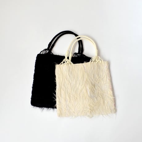 pips / Chamula wool bag　White Ｍ