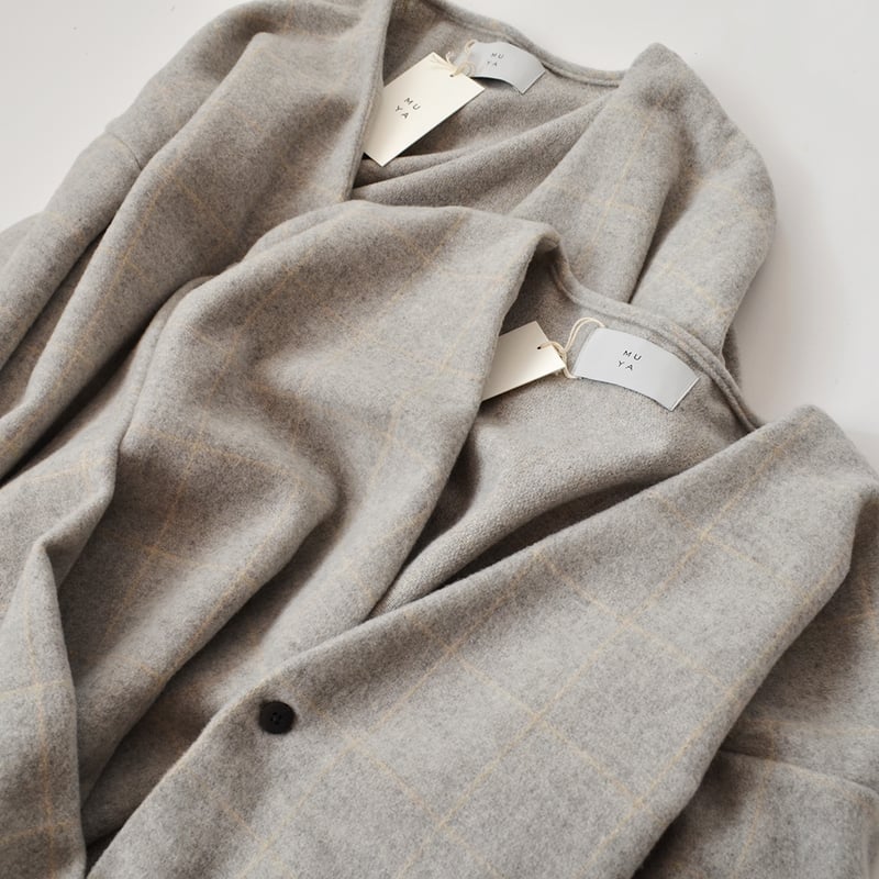 Rosy Monster　HAMAGURI coat　グレー SHINYA KOZUKA(シンヤコヅカ) 21AW Hammershoi Cardigan
