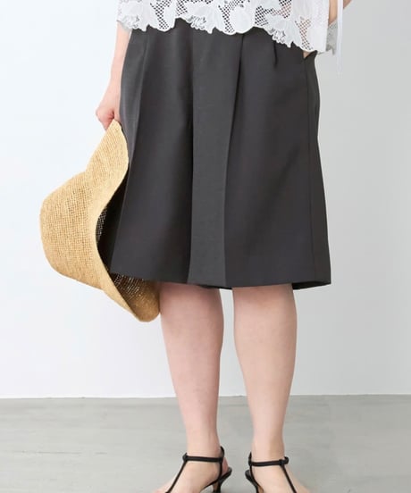 【MICA&DEAL】 0126203189 2タックハーフパンツ