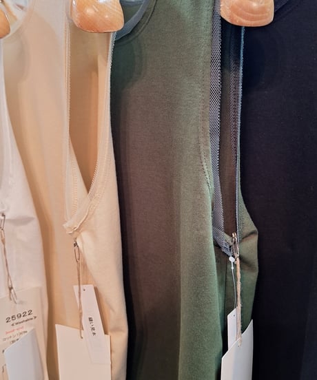 【cafune】525922 tulle combi tank top