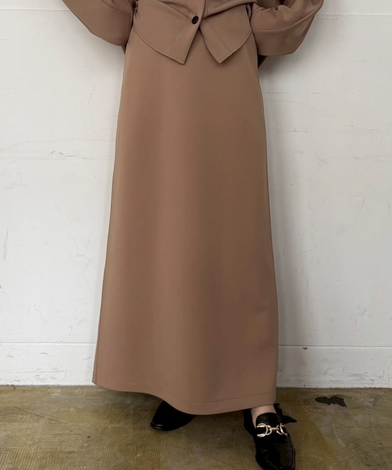 cafune】535631 double knit back flare skirt | s