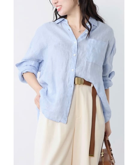【MICA&DEAL】 0126101055 ウォッシュドリネンシャツ
