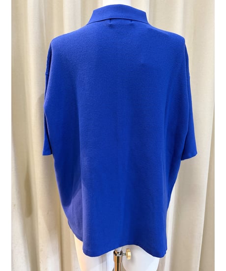 【 LiSS 】 Waffle knit polo knit cardigan (unisex)LiS-2510351
