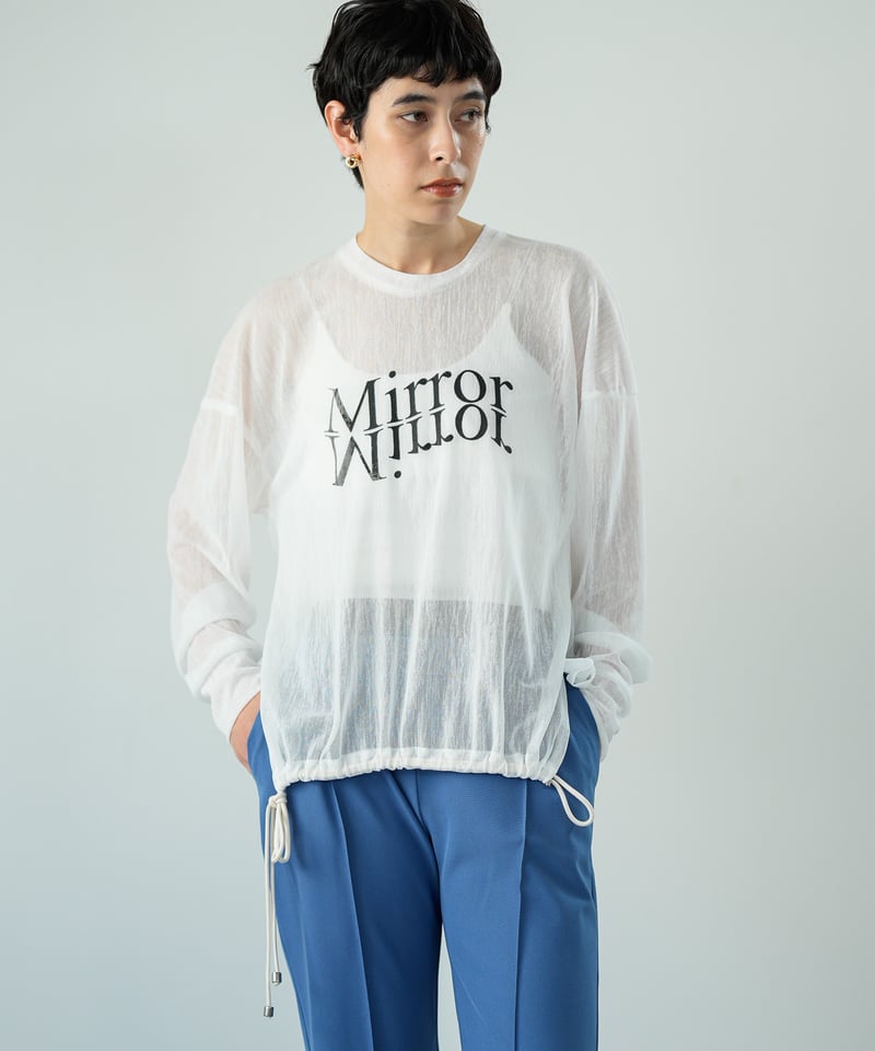 LalliaMu 26SS】2611574 メッシュロゴプルオーバー | selectshopB5