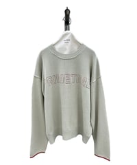 【ayane 26AW】  856733 ステッチ刺繍コットンニット