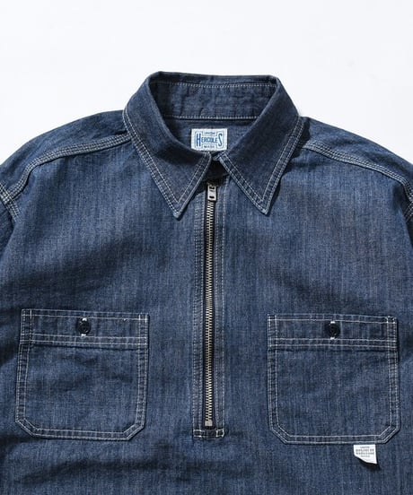 【JOHNBULL】 HE253S03 UNION HERCULES MADE ハーフZIPシャツ