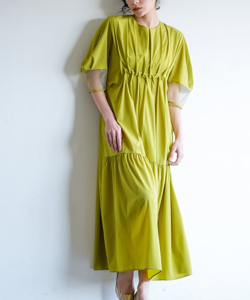 LalliaMu 25autumn】2513330 シアースリーブタックスモッキング