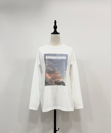 【siro de labonte】R553201 2way photo T ① high gauge cotton