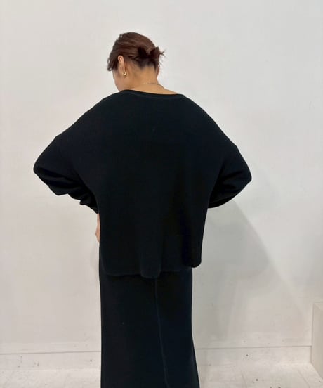 【cafune】615907 waffle relax pullover