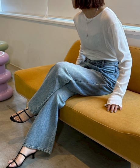 【cafune】535975 polyester tereco long T