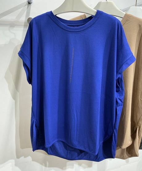 全国送料185円【ayane】836610 縦ロゴフレンチTシャツ