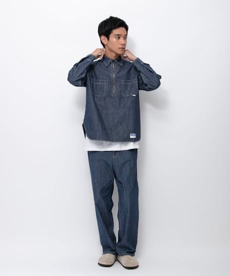【JOHNBULL】 HE253S03 UNION HERCULES MADE ハーフZIPシャツ