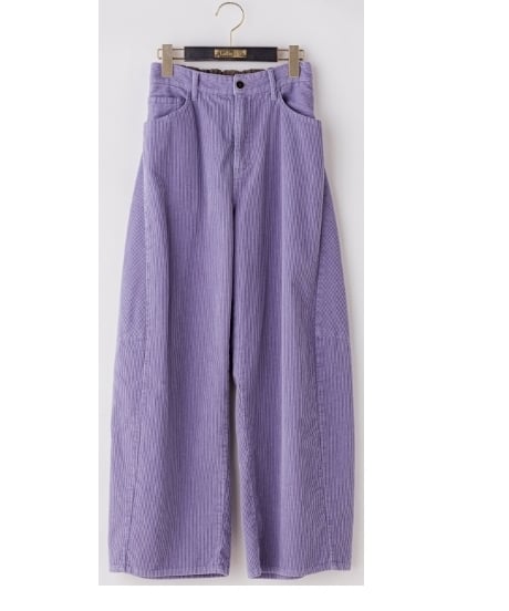 【Lallia Mu 26AW】  2613761 コーデュロイカーブパンツ
