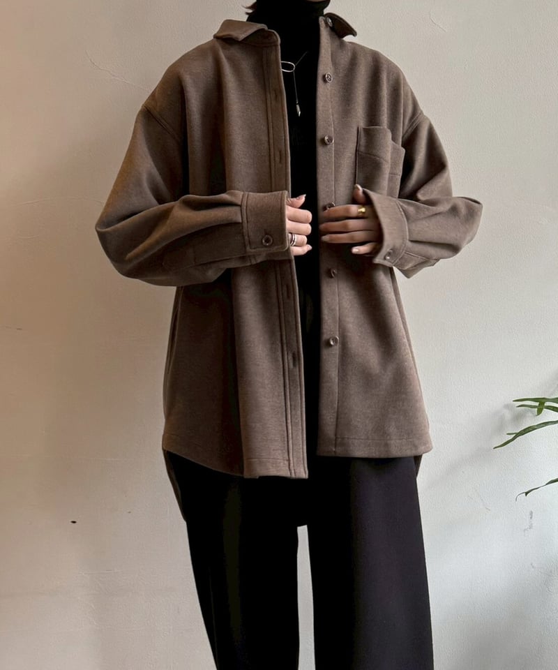 cafune】545404 W jersey shirts blouson | select