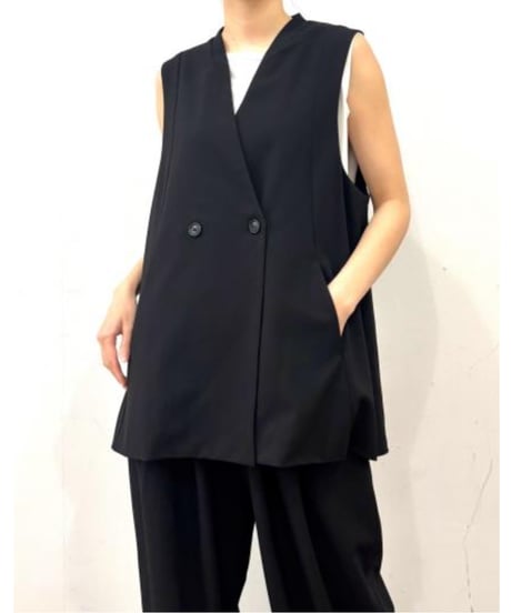 【siro de la bonte】R543302 nocollar vest
