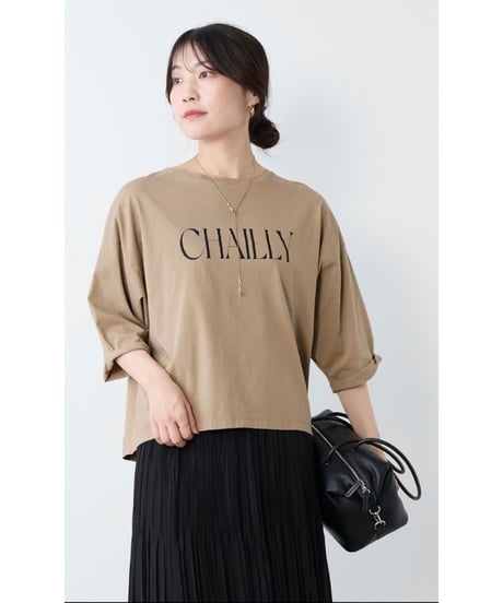 【MICA&DEAL】 0126109036 "CHAILLY"ロゴ5分袖T-shirt