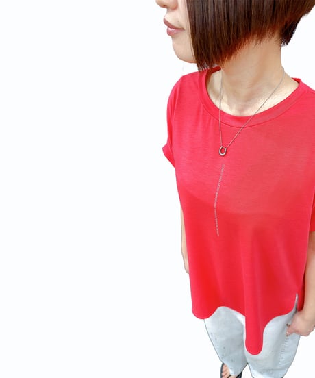 【ayane 26MID SUMMER】836610 縦ロゴフレンチTシャツ