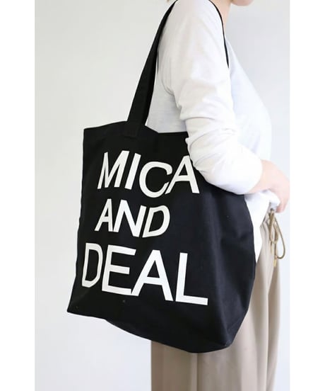 【MICA&DEAL】M00E023GD ロゴコットンバッグ