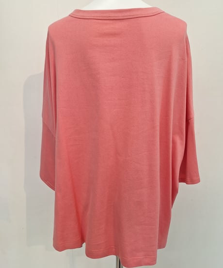 【ATELIER SIX】 21254485 CLASSIC 8分袖天竺ロゴワイドT