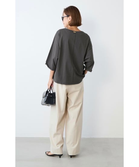 【MICA&DEAL】 0126109036 "CHAILLY"ロゴ5分袖T-shirt