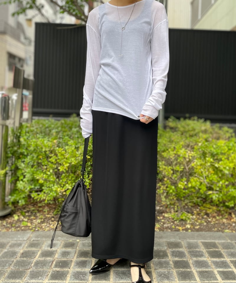 cafune】535614 rib tight skirt | selectshopB5