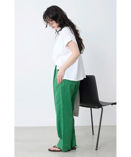 【MICA&DEAL】 0126209182 ラメロゴプリントターンバックスリーブT-shirt