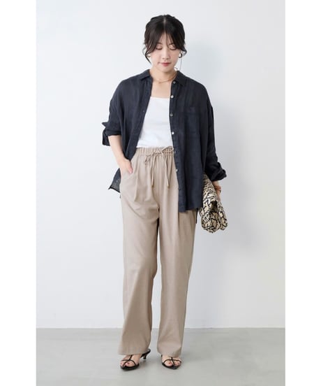 【MICA&DEAL】 0126101055 ウォッシュドリネンシャツ