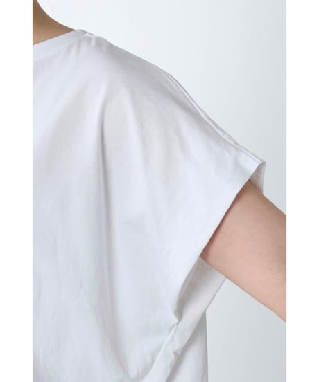 【MICA&DEAL】 0126209182 ラメロゴプリントターンバックスリーブT-shirt