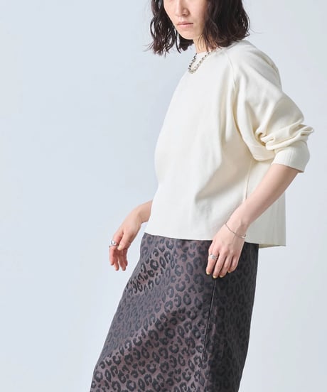 【kha:KI】MIL25FCS3467 HONEYCOMB 8th SLEEVE TOP