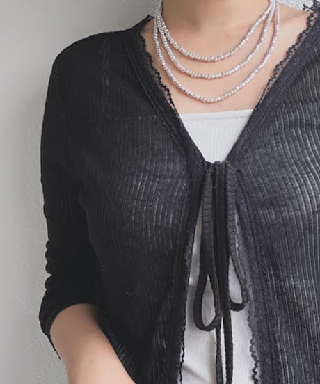 【charmaer 26AW】276821　キューブビーズロングネックレス