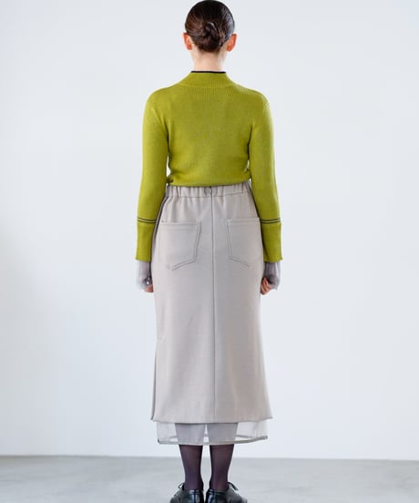 【Lallia Mu 26AW】2614855　ジャージースカート