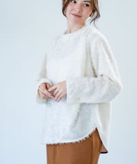 【Lallia Mu 26AW】2614694 フェザージャガードプルオーバー
