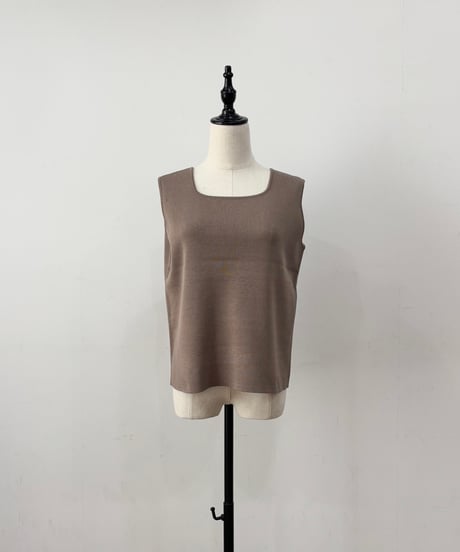 【siro de labonte】R613108 2way kami knit tank 30s/2silketcotton