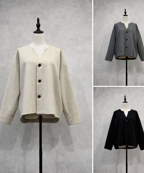 【siro de la bonte 26AW】R643324 light melton back tuck jacket