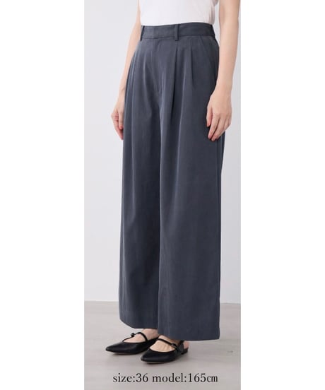 【MICA&DEAL】 0126103031 フィブリルタックワイドパンツ