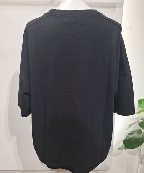 全国送料185円【SUGARROSE】269333 箔プリント切り替えTシャツ
