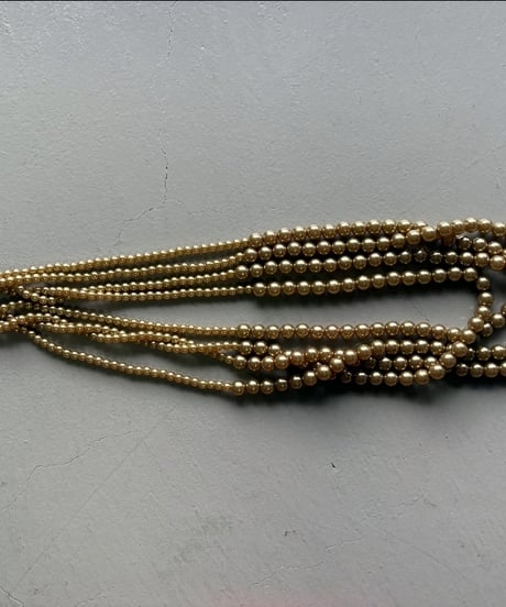 【MARGAUX VINTAGE】  AC - 26065 - S GOLD ビーズネックレス