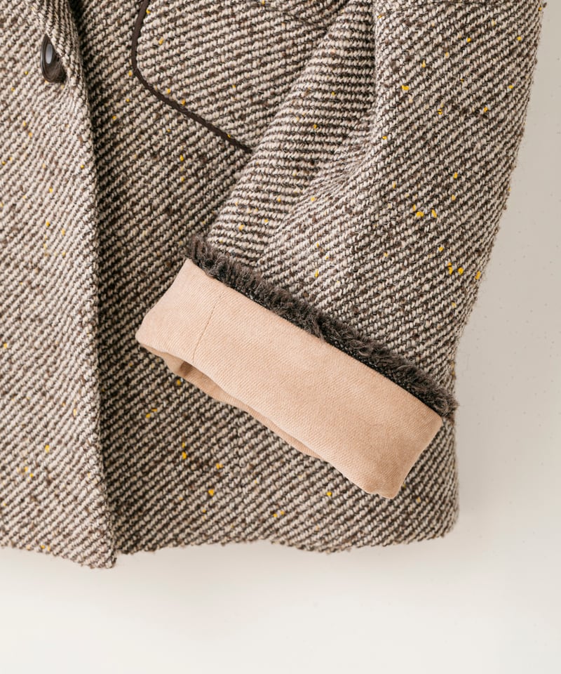 Lallia Mu 25AW】2514223 ミックスツイードオーバージャケット | sel