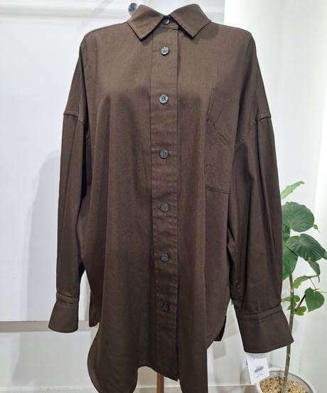 【PASSIONE 】636408 オックスオーバーシルエットシャツ